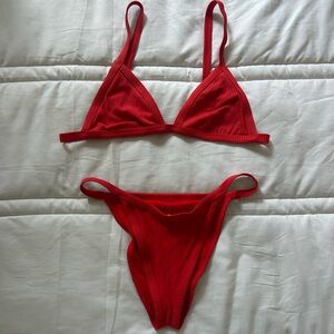 pacsun red bikini